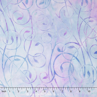Artisan Batiks - Fancy Feathers Vines Lavender Yardage