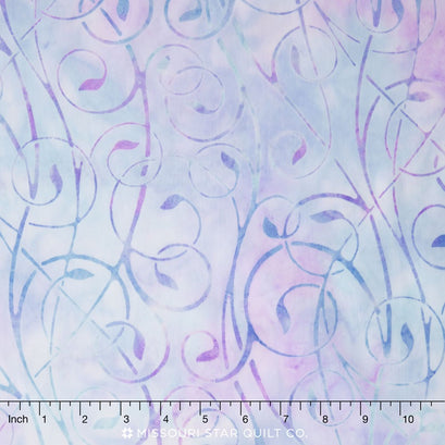 Artisan Batiks - Fancy Feathers Vines Lavender Yardage
