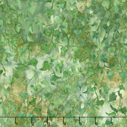 Bella Vita Batiks - Vines Green Yardage