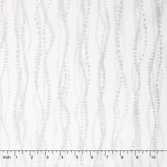 Sparkle - Chains White Metallic Yardage