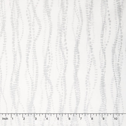 Sparkle - Chains White Metallic Yardage