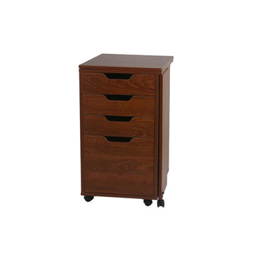 Aussie II Sewing Cabinet (Teak) with Kiwi Cabinet (Teak)