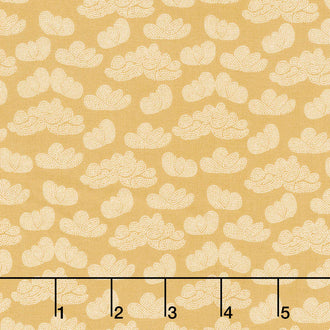 Garden Dreams - Clouds Gold Yardage