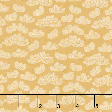 Garden Dreams - Clouds Gold Yardage