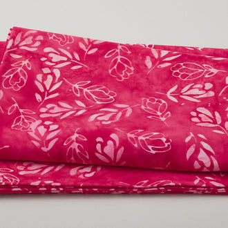 Java Batiks - Flower Buds Red/Pink 2 Yard Cut
