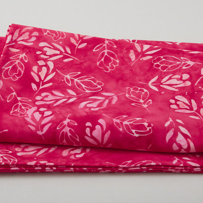 Java Batiks - Flower Buds Red/Pink 2 Yard Cut