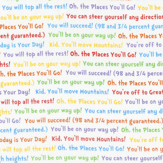 Oh the Places You'll Go - Text Bright Yardage