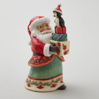 Jim Shore Heartwood Creek Pint Sized Santa with Presents Figurine