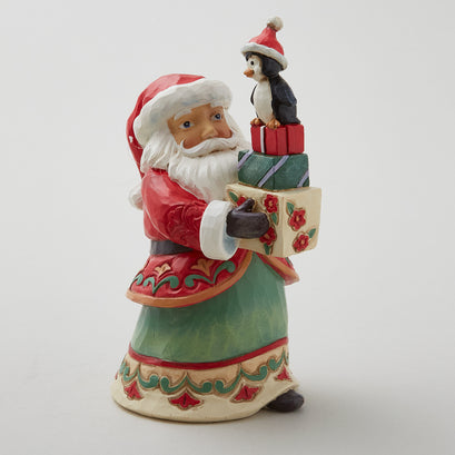Jim Shore Heartwood Creek Pint Sized Santa with Presents Figurine