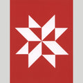 Pinwheel Quilt Star Red Floral Notecards Boxed Set of 6 Alternative View #1