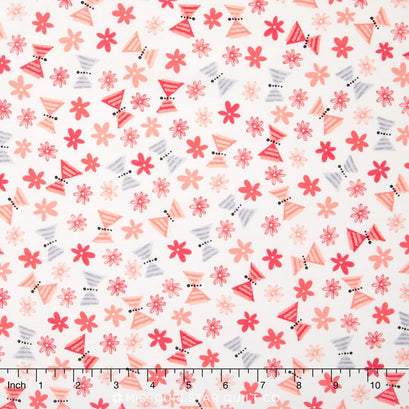 Acorn Forest - Sorbet Butterflies Yardage