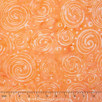 Tonga Batiks - Sunburst Coiled Melon Yardage
