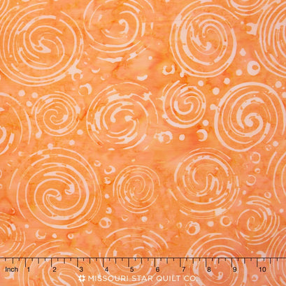 Tonga Batiks - Sunburst Coiled Melon Yardage