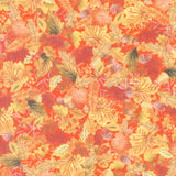 Thankful (Robert Kaufman) - Leaves Pumpkin Yardage Primary Image
