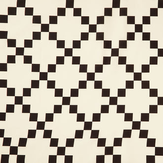 Perfect Points - Nine Patch Cheater Print Black and White Yardage