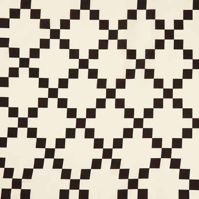 Perfect Points - Nine Patch Cheater Print Black and White Yardage