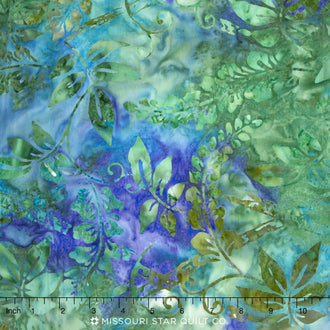 Tonga Batiks - Jamboree Tropical Leaves Aruba Yardage