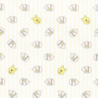Disney Pooh Nursery - Pooh Hunny White Yardage