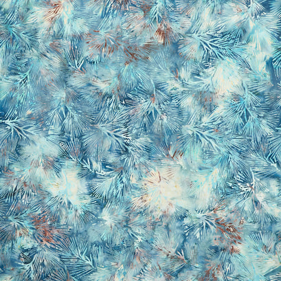 Oasis Batiks - Pineneedles Blue Yardage