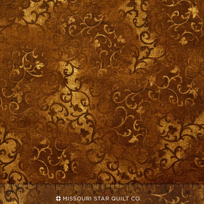 Wilmington Essentials - Scroll Brown 108" Backing