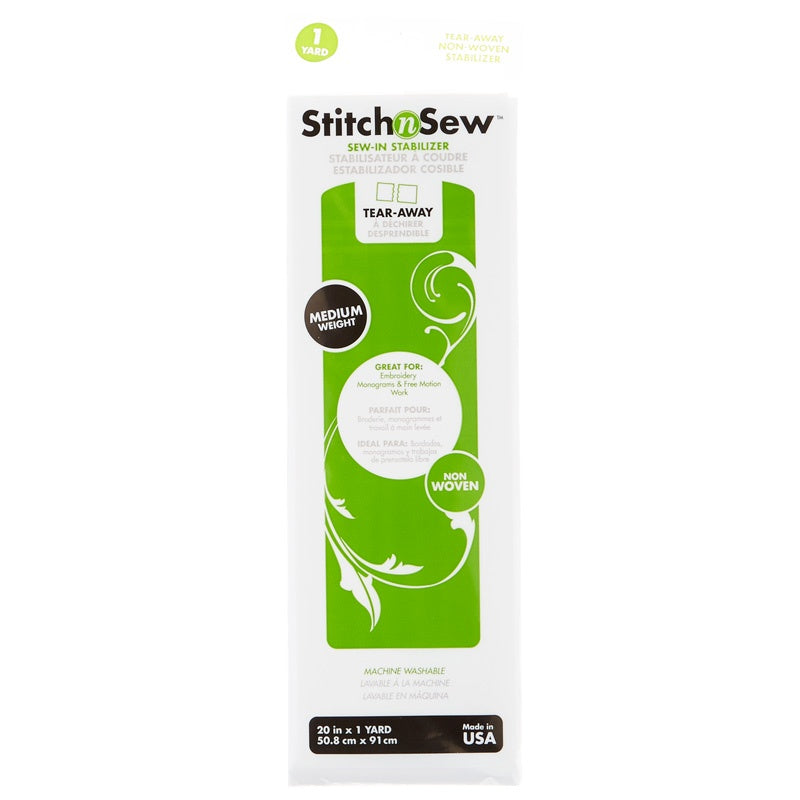 StitchnSew™ Non-Woven Tear-Away Medium Weight Stabilizer