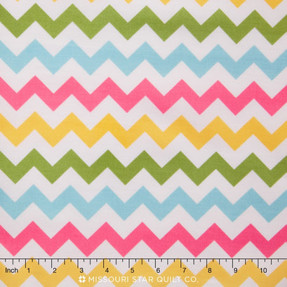 Small Cotton Chevrons - Girl Yardage