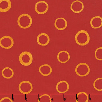 Mark to Make - Circles Red Yardage
