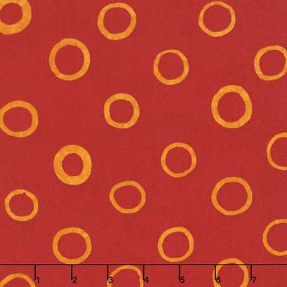 Mark to Make - Circles Red Yardage