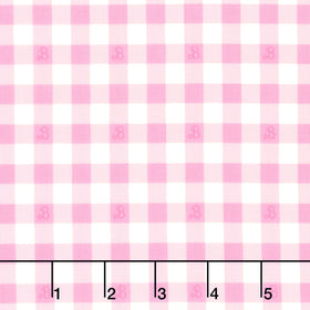 Barbie World - Barbie Gingham Pink Yardage Primary Image