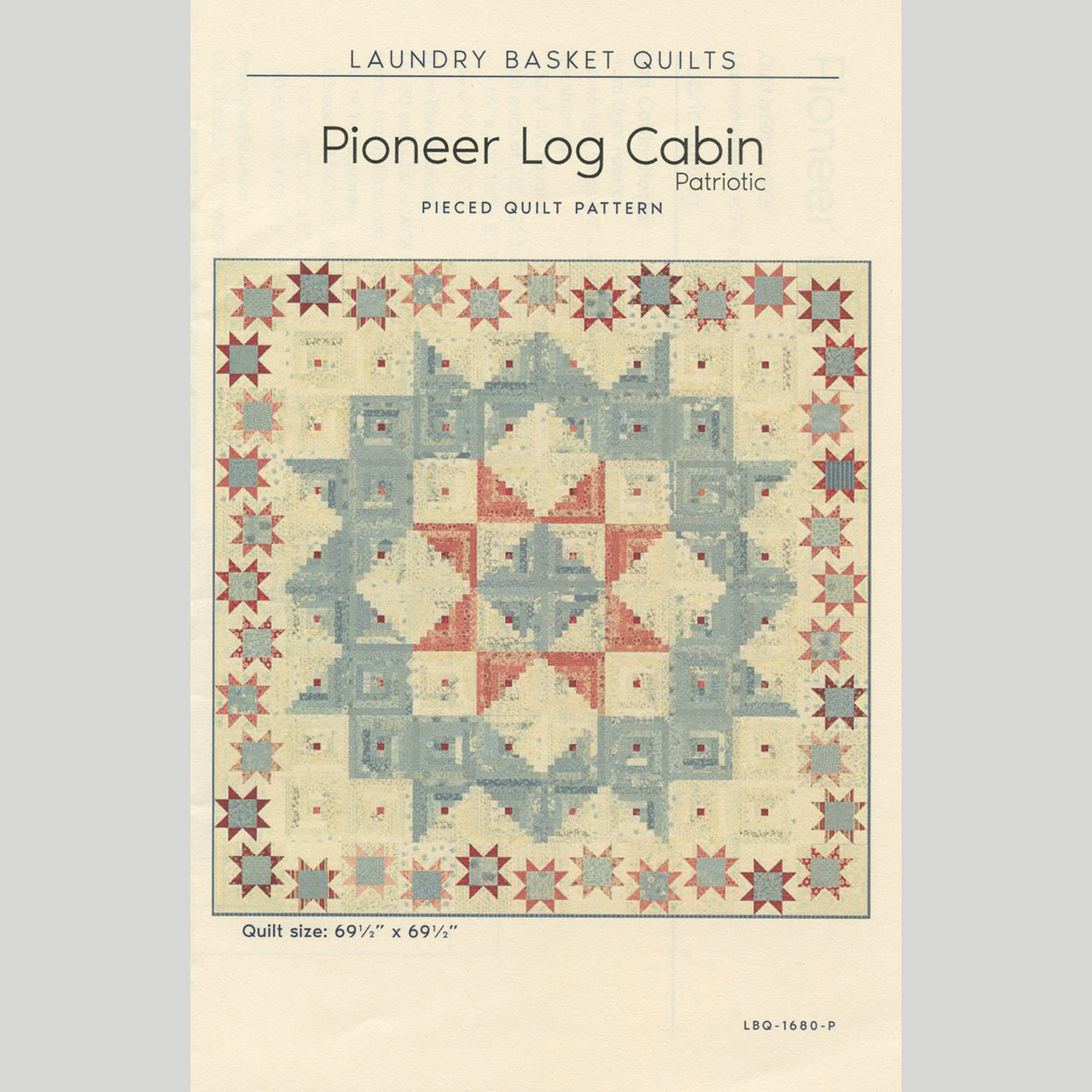 Pioneer Log Cabin Quilt Pattern Primary Image
