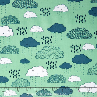 Greatest Adventure - Clouds Aqua Yardage