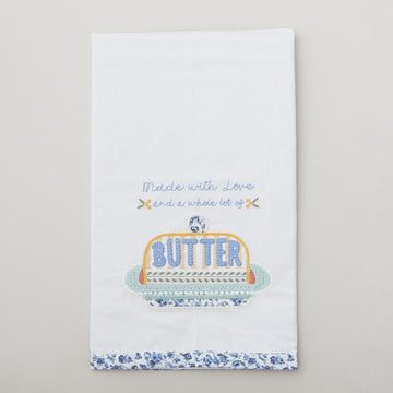 Love and a Whole Lot of Butter Tea Towel Primary Image