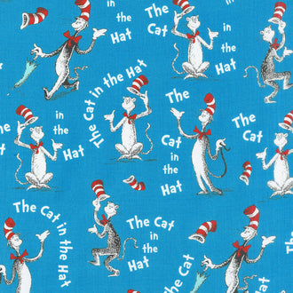 The Cat in the Hat - Words Cat Celebration Yardage