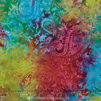 Tonga Batiks - Jelly Bean Ethnic Paisley Pizzazz Yardage