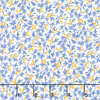 Sunshine Garden - Branches Blue Yardage
