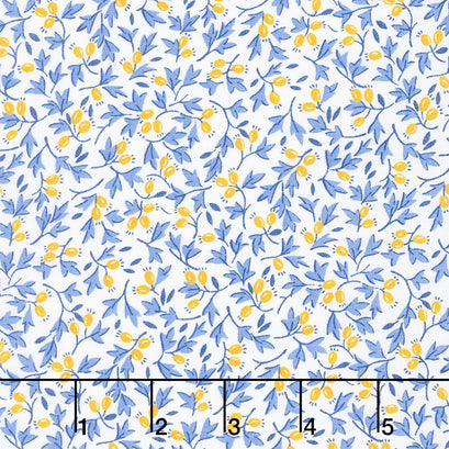 Sunshine Garden - Branches Blue Yardage