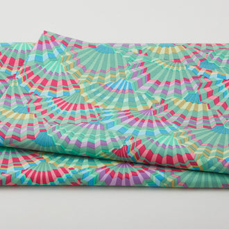 Kaffe Fassett - Stash Paper Fans Green 2 Yard Cut