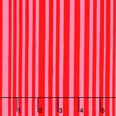 Kaleidoscope - Mini Stripe Capsicum Perfect Pink Yardage