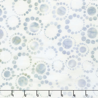 Artisan Batiks - Dot Dot Dot 2 Circle Dots Silver Yardage