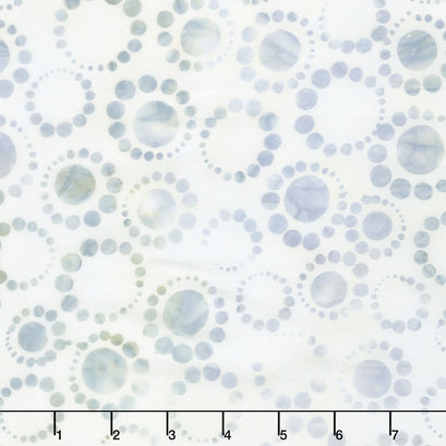 Artisan Batiks - Dot Dot Dot 2 Circle Dots Silver Yardage