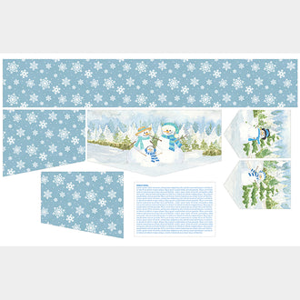 Mantel Runners - January Snowman Panel