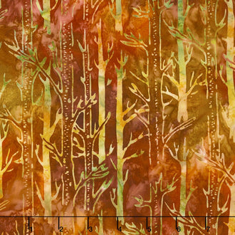 Artisan Batiks - Cornucopia 8 Tree Trunks Autumn Yardage