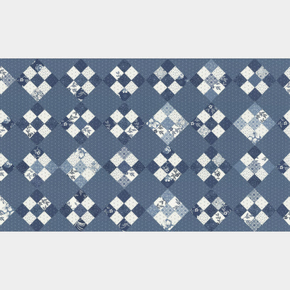 Denim and Daisies - Sweet Sixteen Patchwork Midnight Jeans Panel