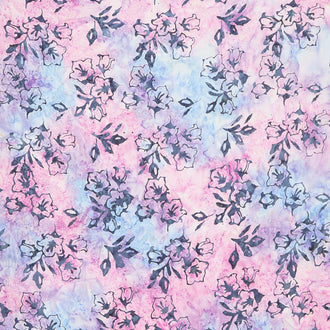 Tonga Batiks - Paradise Bellflowers Sky Yardage