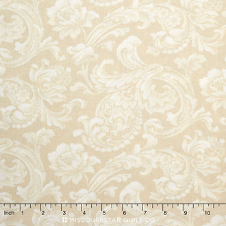 Mary's Blenders - Scroll Cream 108" Wide Backing