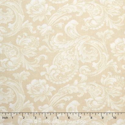 Mary's Blenders - Scroll Cream 108" Wide Backing