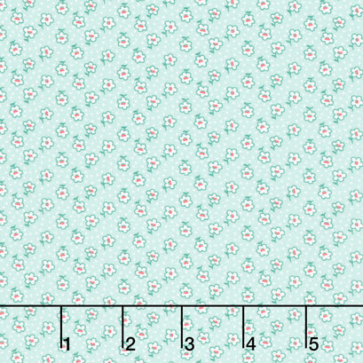 Blast from the Past - Floral Aloe Yardage