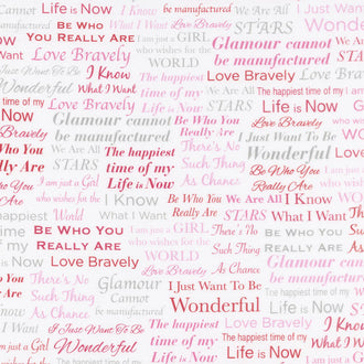 Marilyn Monroe by The Estate of Marilyn Monroe - Words Sweet Digitally Printed Yardage
