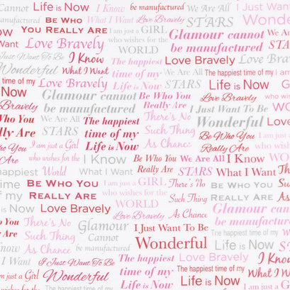 Marilyn Monroe by The Estate of Marilyn Monroe - Words Sweet Digitally Printed Yardage