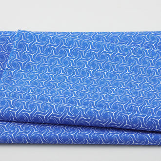Blue Bayou - Dotted Swirl Dark Blue 2 Yard Cut